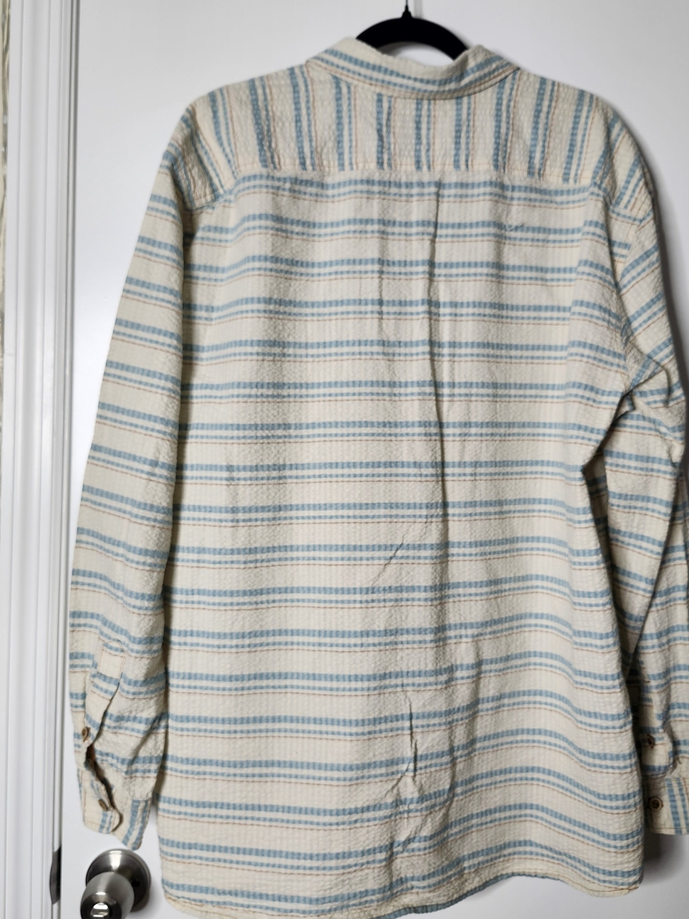 Territory Ahead Seersucker Pullover Shirt Mens XL Long Sleeve Outdoor Beach Surf - Picture 7 of 9